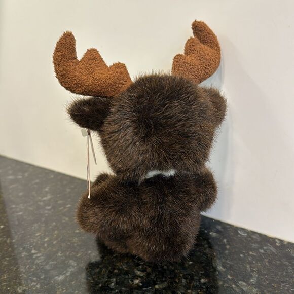 Russ Berrie Plush Teddy Bear BROOSE Moose Costume Sparkle Feet Christmas Holiday - Picture 5 of 13